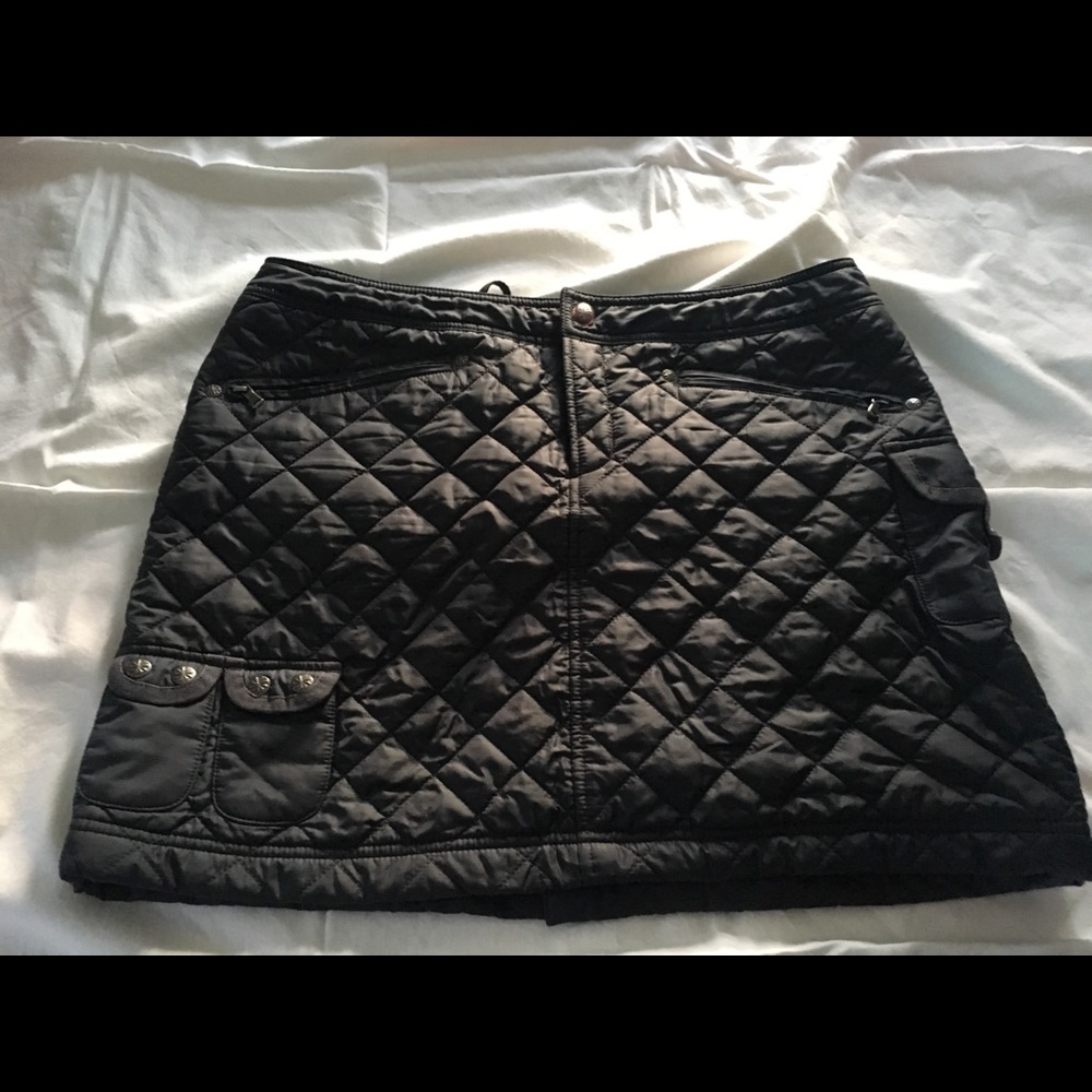 Athleta quilted skirt - dark gray - size 8